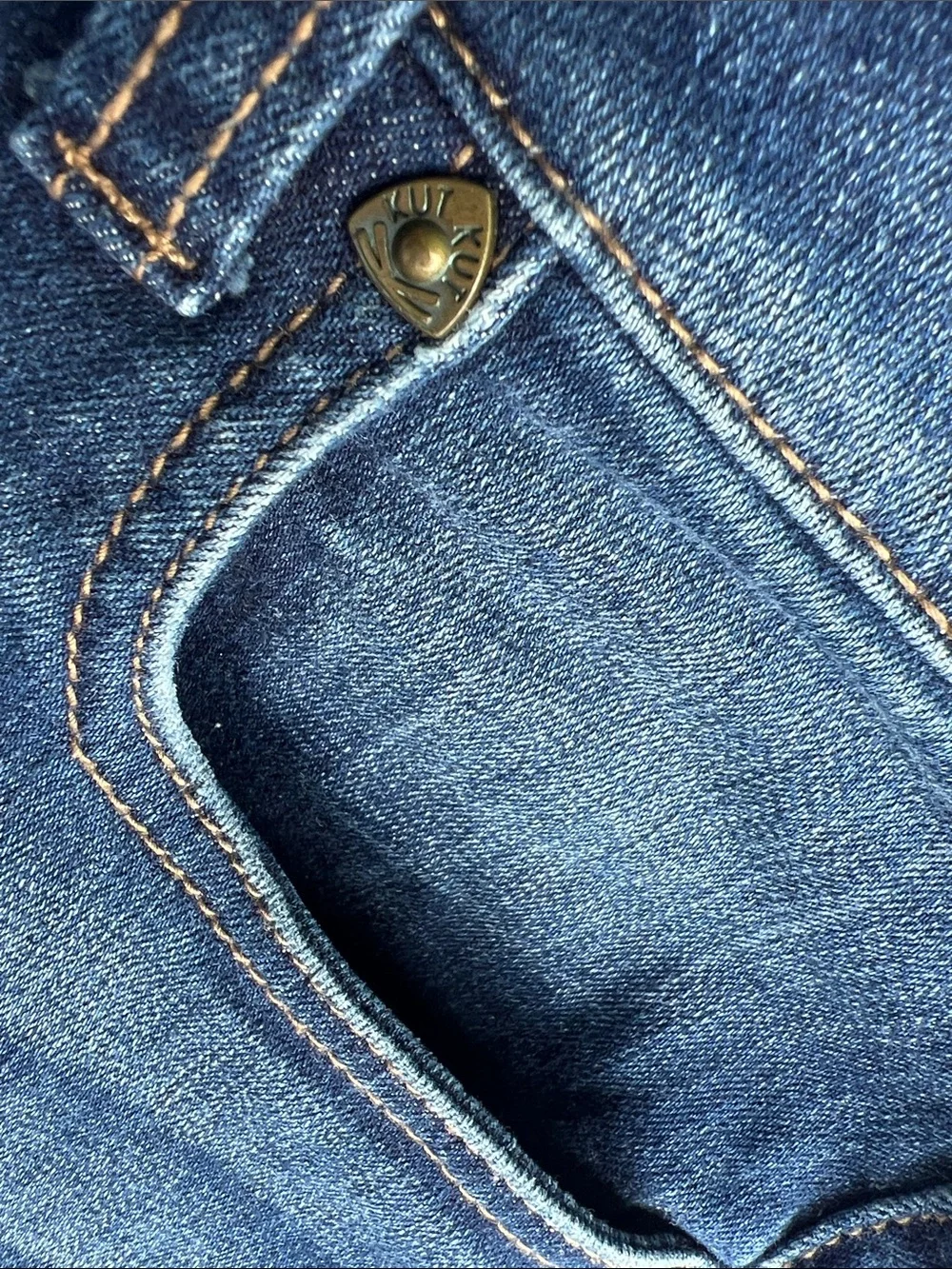 Kut from the Kloth Dark Natalie high rise boot cut flare Jeans size 8